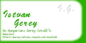 istvan gerey business card